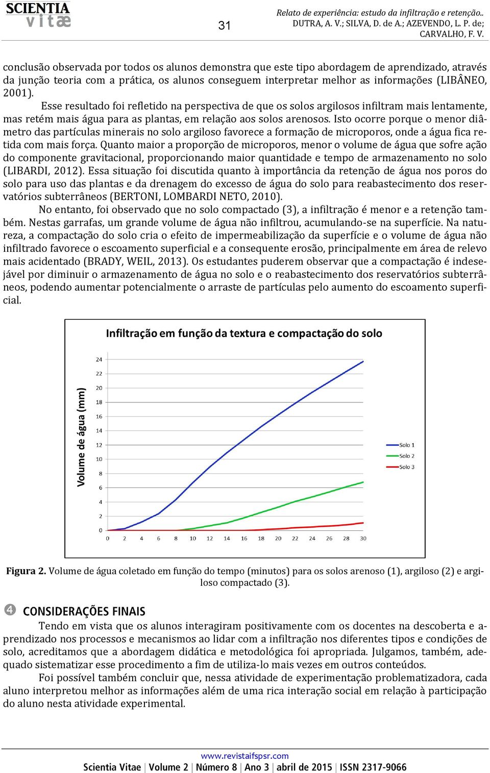 Isto ocorre porque o menor diâmetro das partículas minerais no solo argiloso favorece a formação de microporos, onde a água fica retida com mais força.