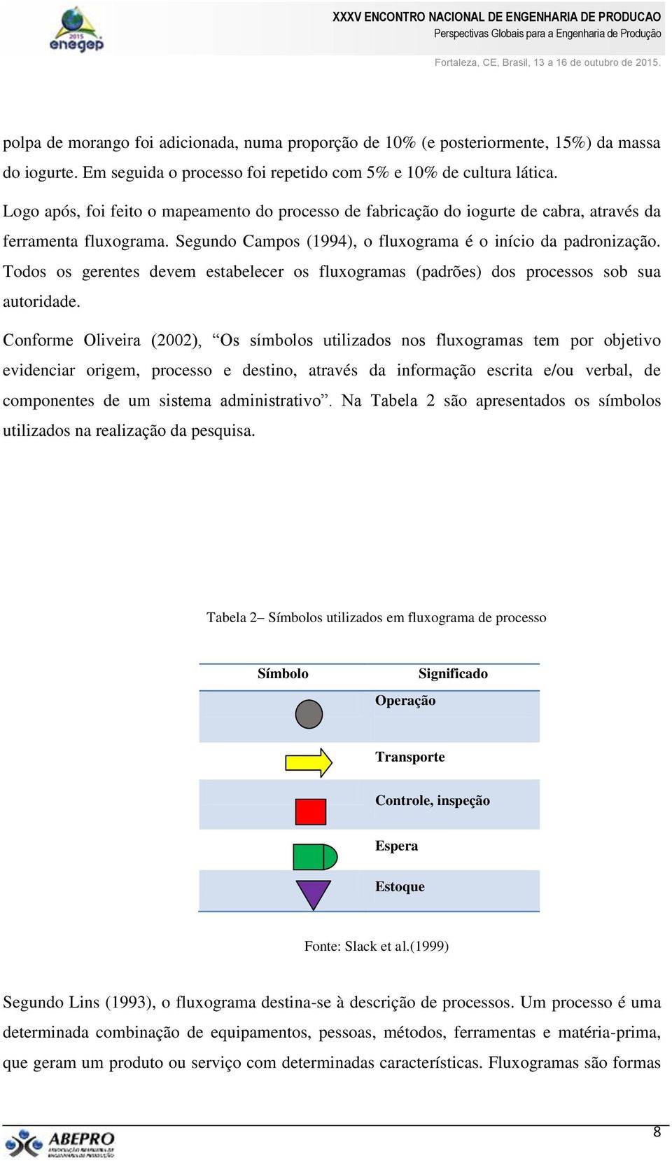 Todos os gerentes devem estabelecer os fluxogramas (padrões) dos processos sob sua autoridade.