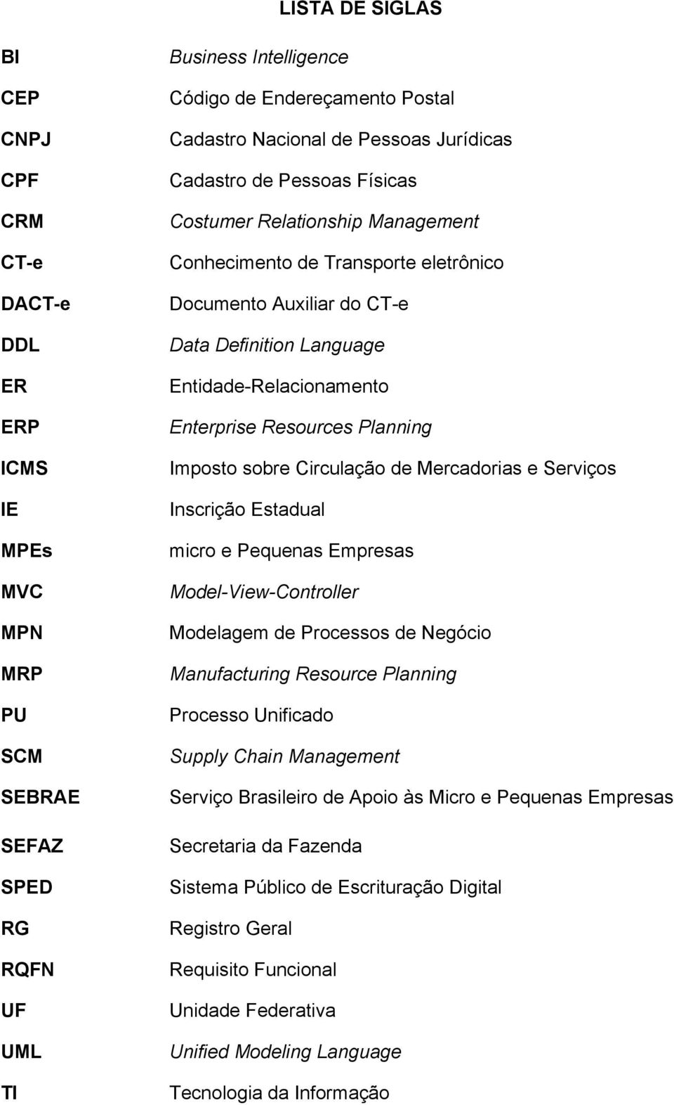 Enterprise Resources Planning Imposto sobre Circulação de Mercadorias e Serviços Inscrição Estadual micro e Pequenas Empresas Model-View-Controller Modelagem de Processos de Negócio Manufacturing