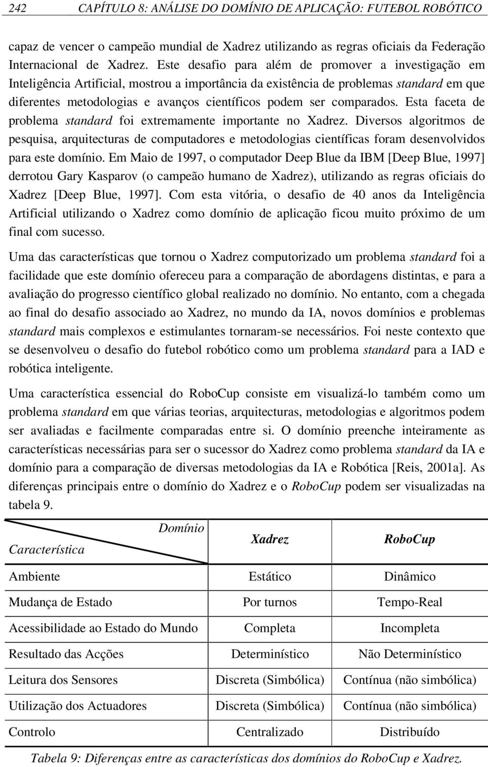 comparados. Esta faceta de problema standard foi extremamente importante no Xadrez.