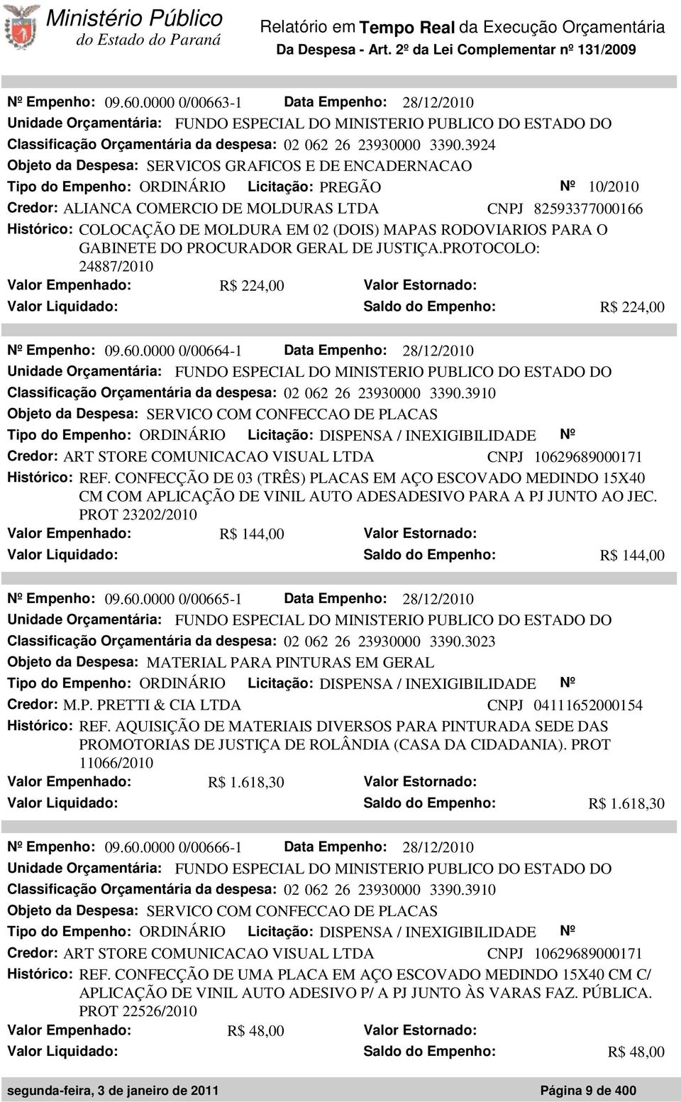 DE MOLDURA EM 02 (DOIS) MAPAS RODOVIARIOS PARA O GABINETE DO PROCURADOR GERAL DE JUSTIÇA.