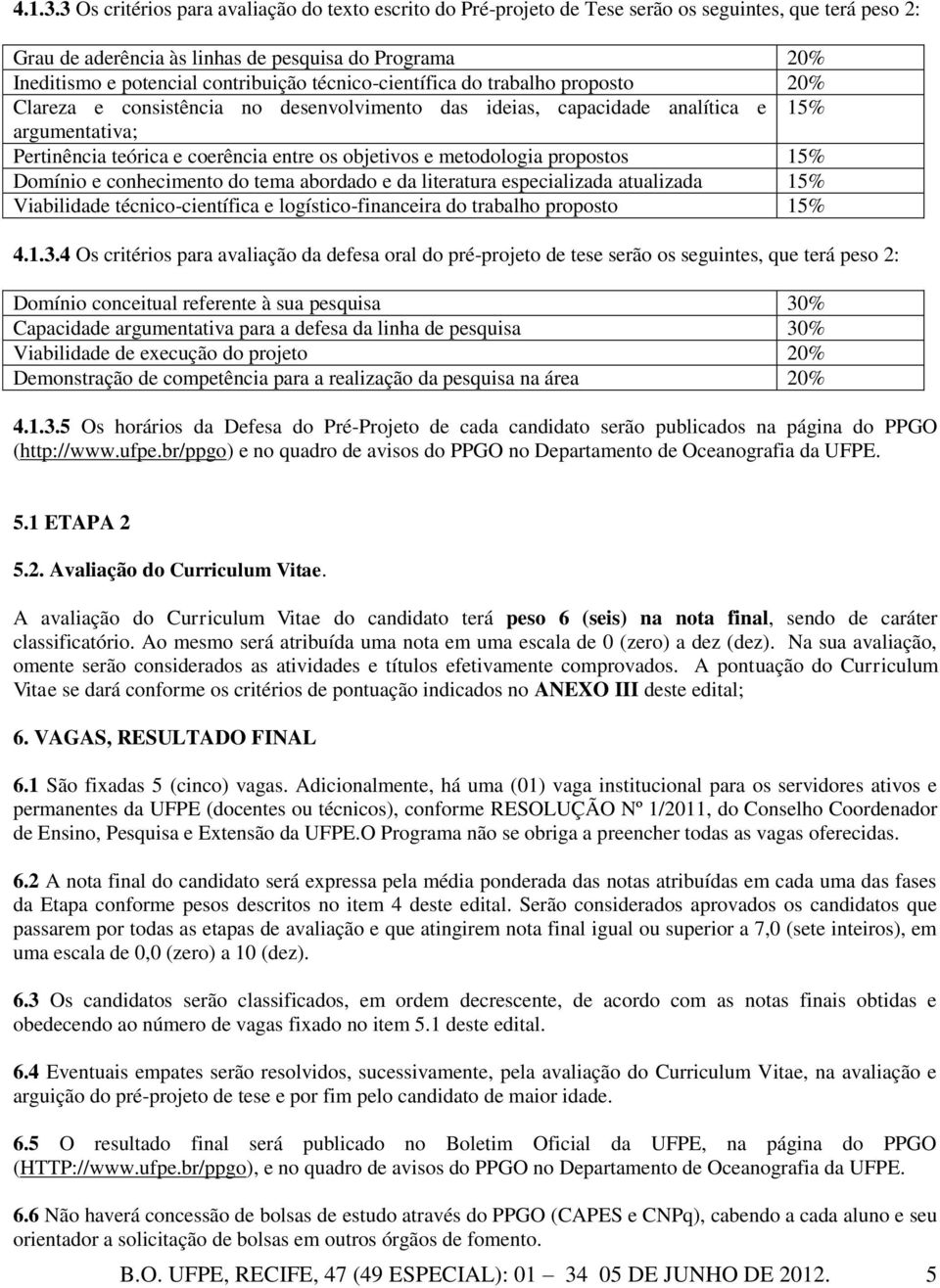 técnico-científica do trabalho proposto 20% Clareza e consistência no desenvolvimento das ideias, capacidade analítica e 15% argumentativa; Pertinência teórica e coerência entre os objetivos e