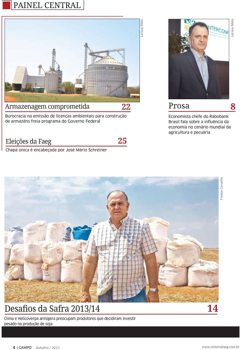 fala sobre a influência da economia no cenário mundial da agricultura e pecuária 8 Fredox Carvalho Desa os da Safra 2013/14 Clima e