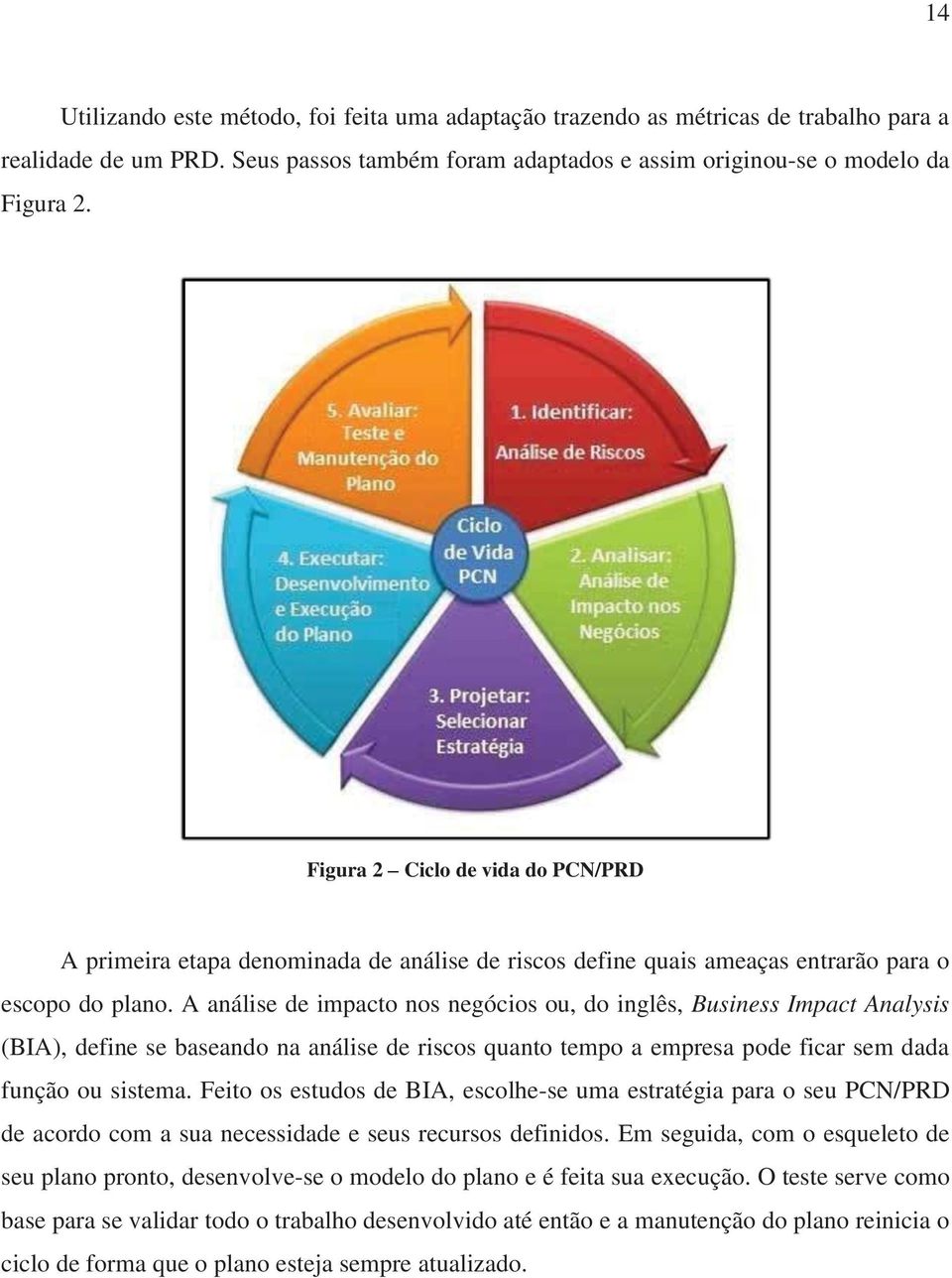 A análise de impacto nos negócios ou, do inglês, Business Impact Analysis (BIA), define se baseando na análise de riscos quanto tempo a empresa pode ficar sem dada função ou sistema.