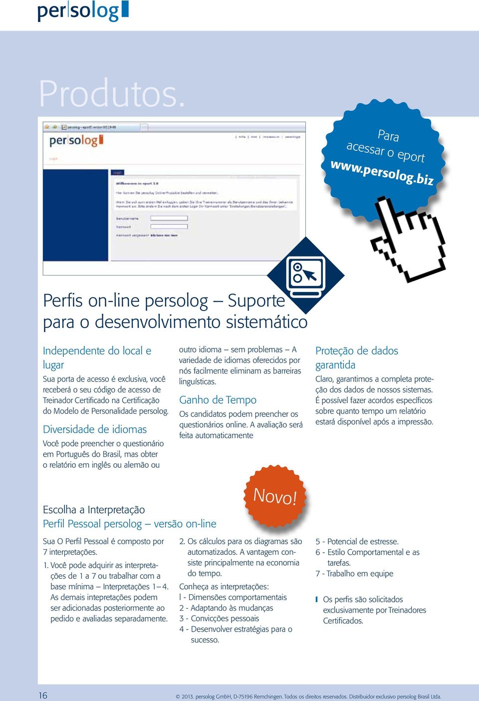 Certificação do Modelo de Personalidade persolog.