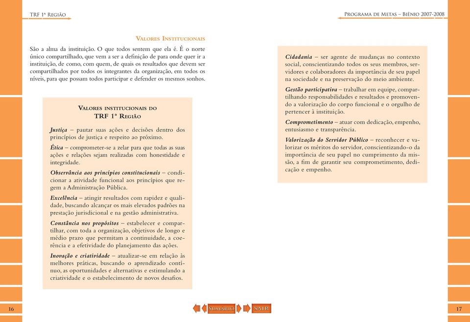 organização, em todos os níveis, para que possam todos participar e defender os mesmos sonhos.