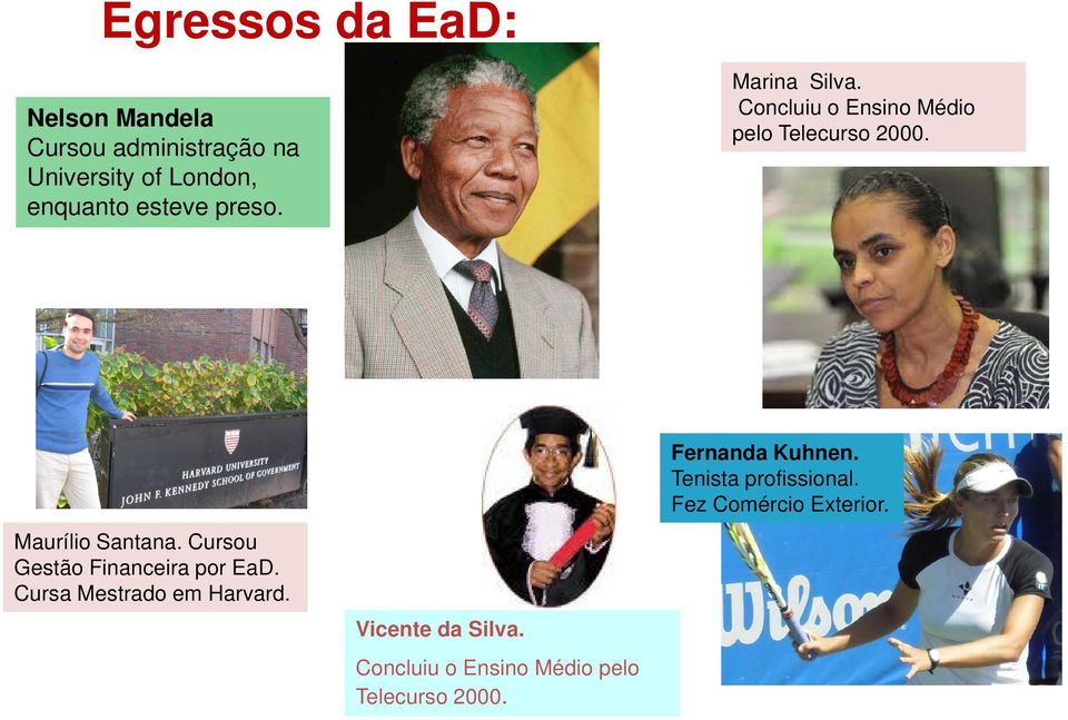 Cursou Gestão Financeira por EaD. Cursa Mestrado em Harvard. Vicente da Silva.