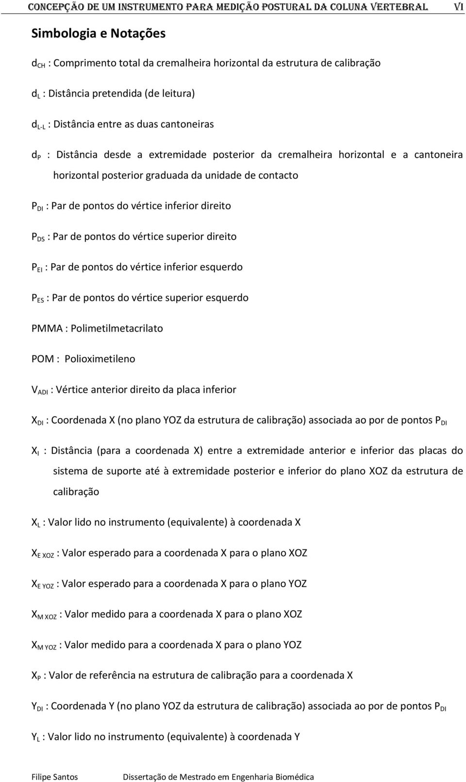 DI : Par de pontos do vértice inferior direito P DS : Par de pontos do vértice superior direito P EI : Par de pontos do vértice inferior esquerdo P ES : Par de pontos do vértice superior esquerdo