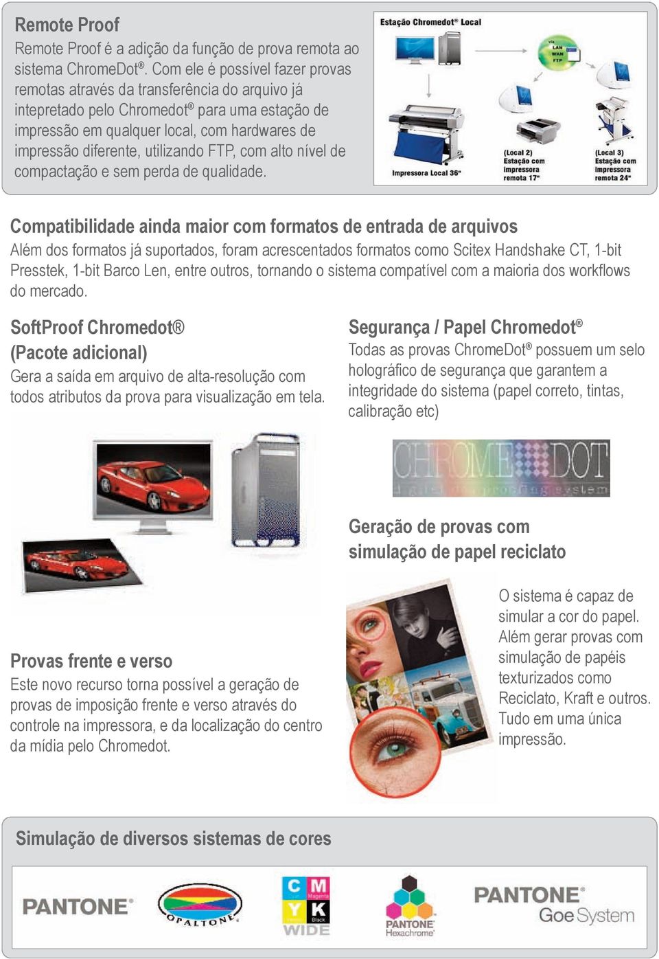 utilizando FTP, com alto nível de compactação e sem perda de qualidade.