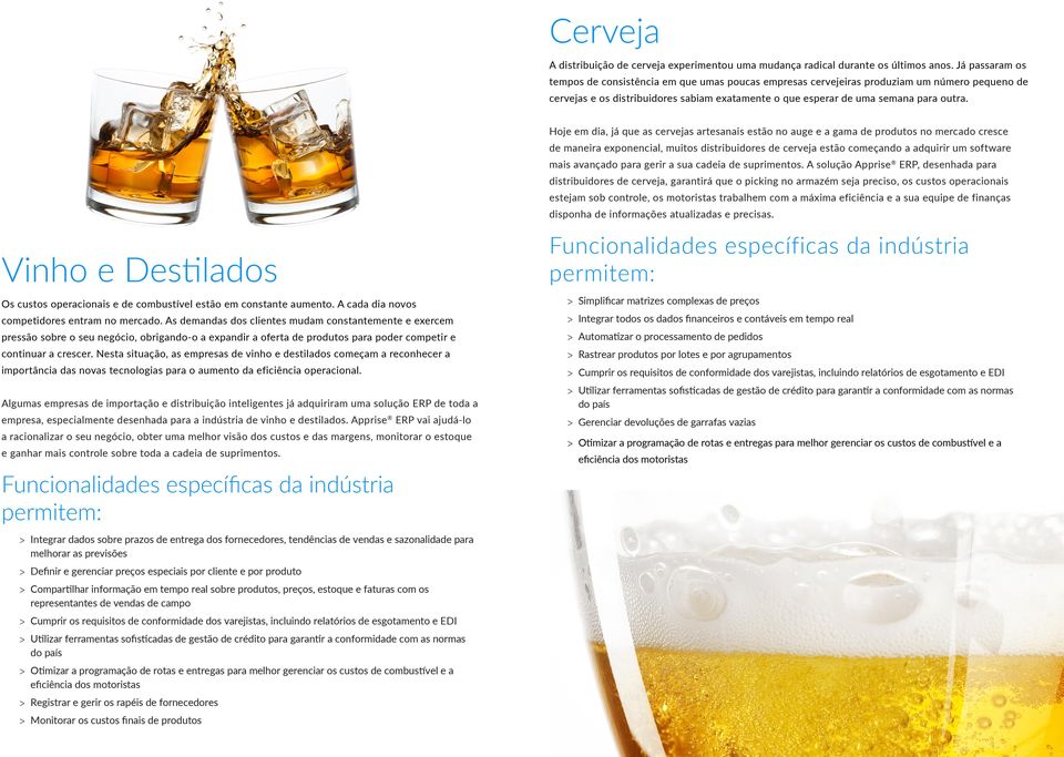 Hoje em dia, já que as cervejas artesanais estão no auge e a gama de produtos no mercado cresce de maneira exponencial, muitos distribuidores de cerveja estão começando a adquirir um software mais