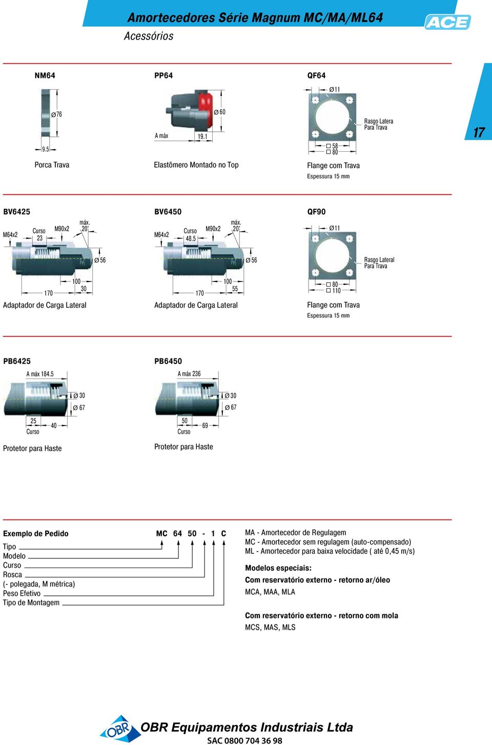 QF90 Ø11 Ø 56 Ø 56 Rago Lateral Para Trava 0 30 170 Adaptador de Carga Lateral 0 55 170 Adaptador de Carga Lateral 80 1 Flange com Trava Epeura 15 mm PB64 184.