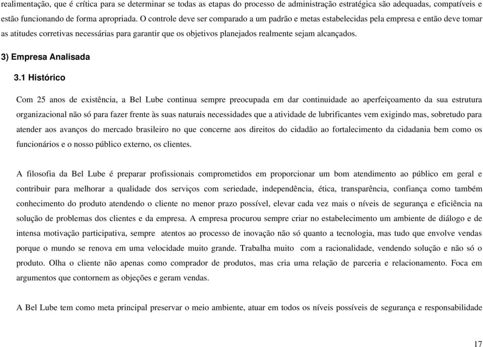 3) Empresa Analisada 3.