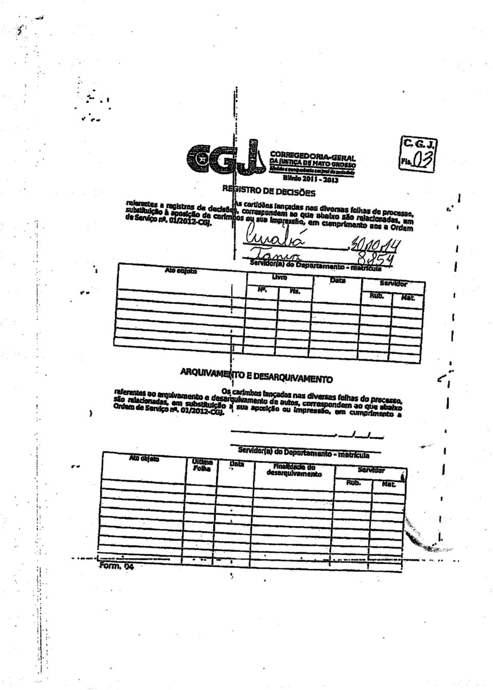 : SOS a Ordem ÃtooQiitta VtamentD.