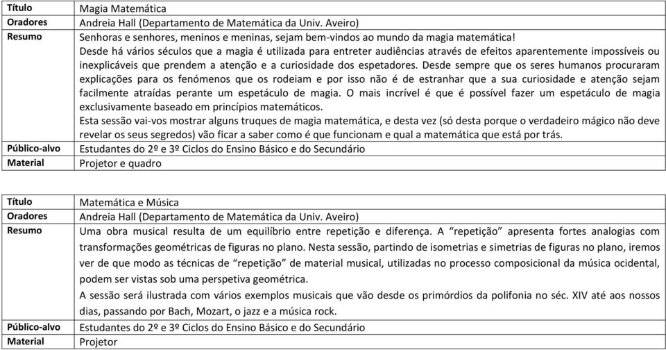 Desde sempre que os seres humanos procuraram explicações para os fenómenos que os rodeiam e por isso não é de estranhar que a sua curiosidade e atenção sejam facilmente atraídas perante um espetáculo