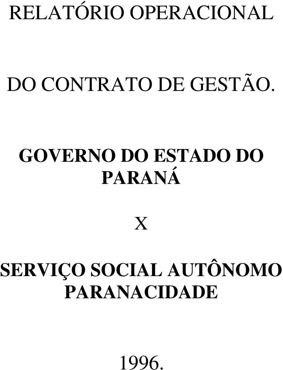 GOVERNO DO ESTADO DO PARANÁ