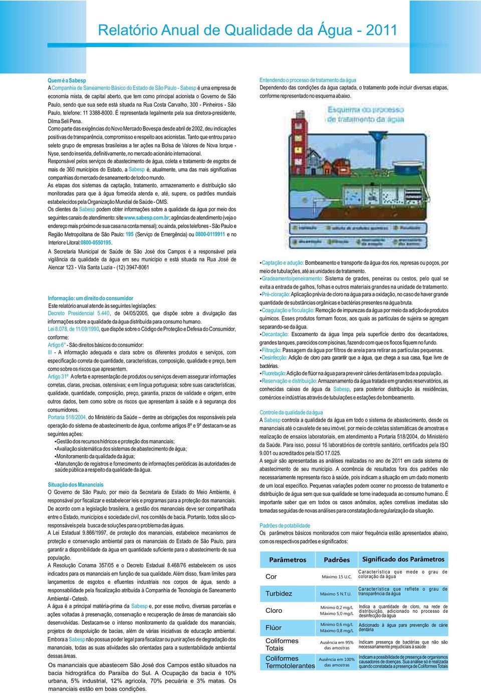 Alencar 123 - Vila Santa Luzia - (12) 3947-8061 Informação: um direito do consumidor E C C A - S III - A A A M S - Ÿ ŸA ŸM ŸM Situação dos Mananciais O S S E M A E - A E E S A R C E A C T S A - C A -