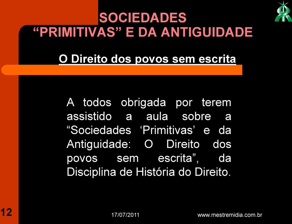 Antiguidade: O Direito dos povos sem