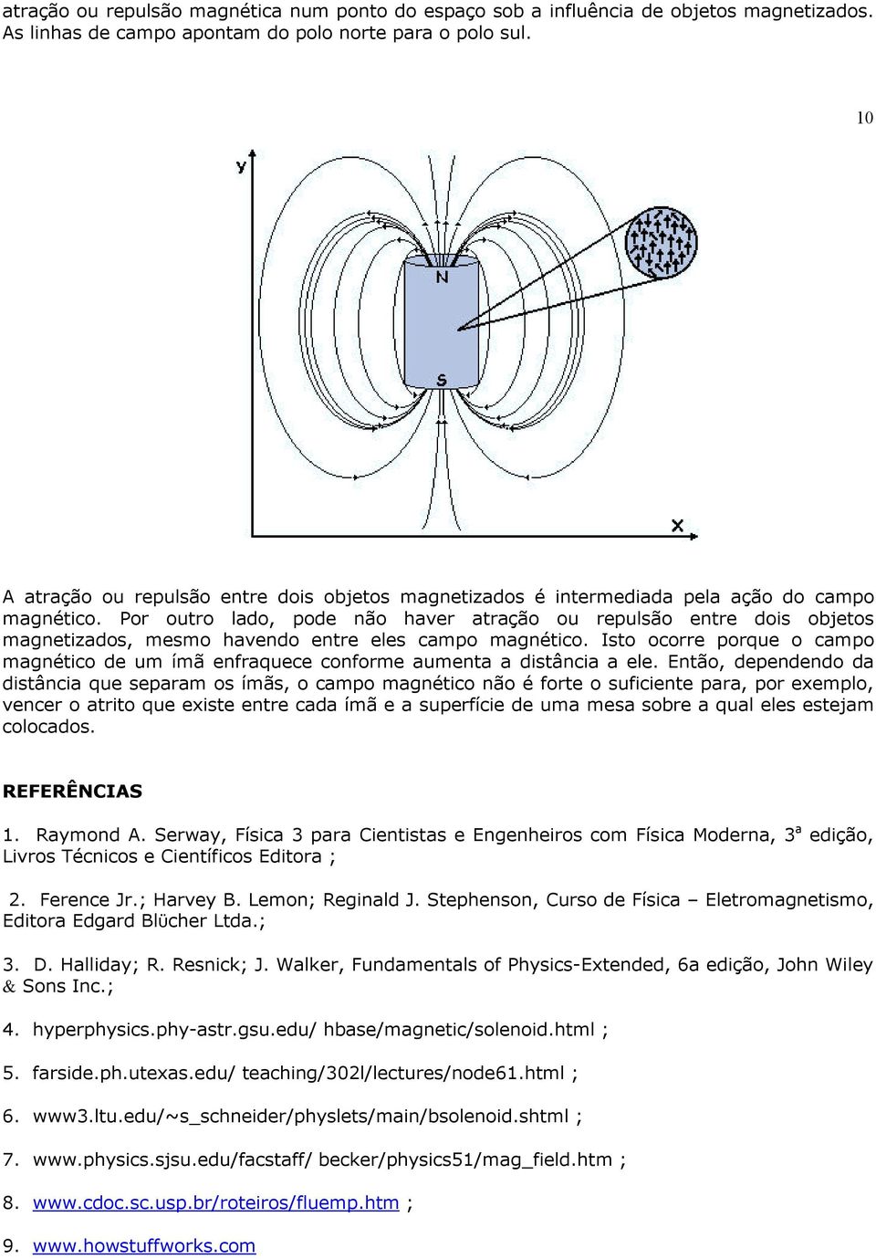 Por outro lado, pode não haver atração ou repulsão entre dois objetos magnetizados, mesmo havendo entre eles campo magnético.