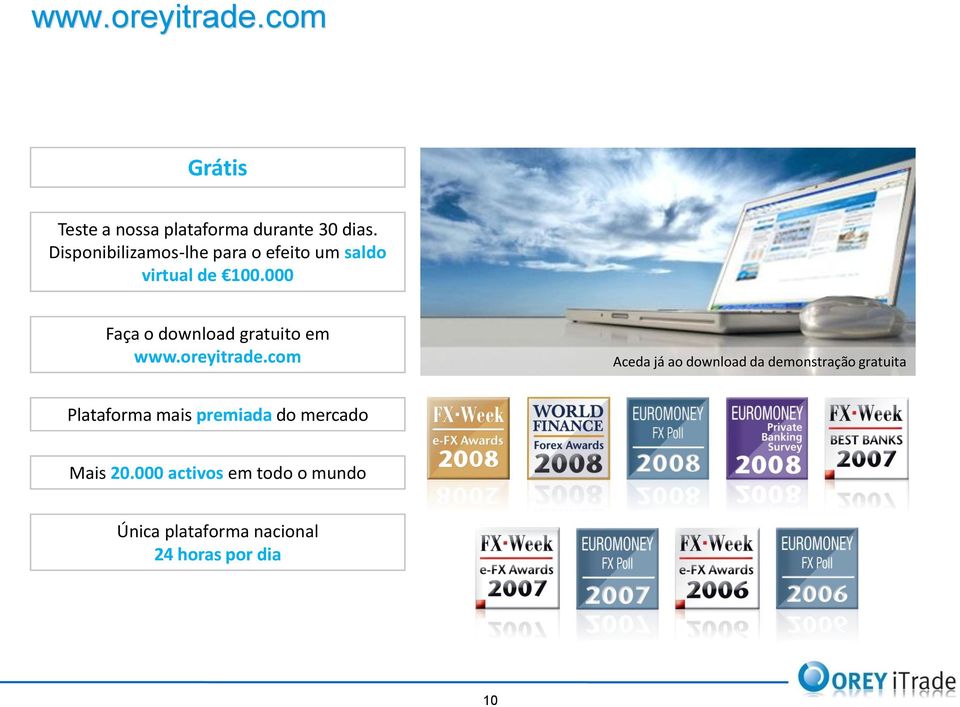 000 Faça o download gratuito em www.oreyitrade.