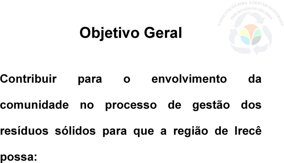 processo de gestão dos resíduos