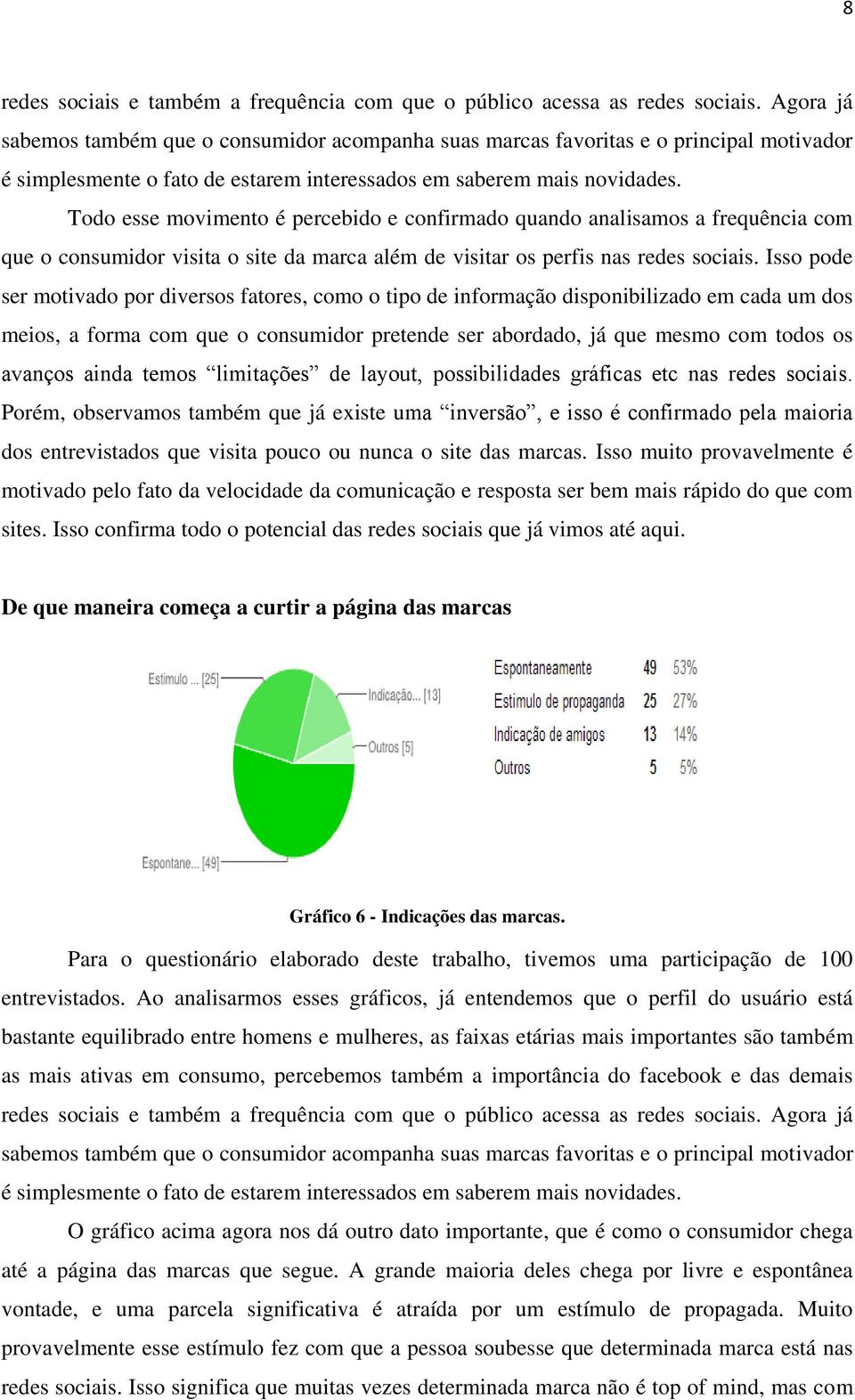 Todo esse movimento é percebido e confirmado quando analisamos a frequência com que o consumidor visita o site da marca além de visitar os perfis nas redes sociais.