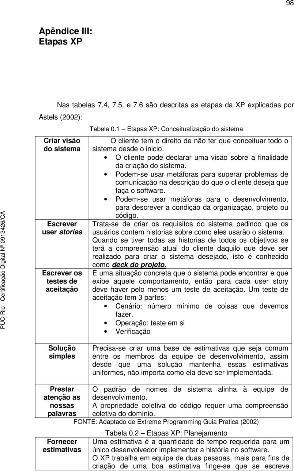 Podem-se usar metáforas para superar problemas de comunicação na descrição do que o cliente deseja que faça o software.