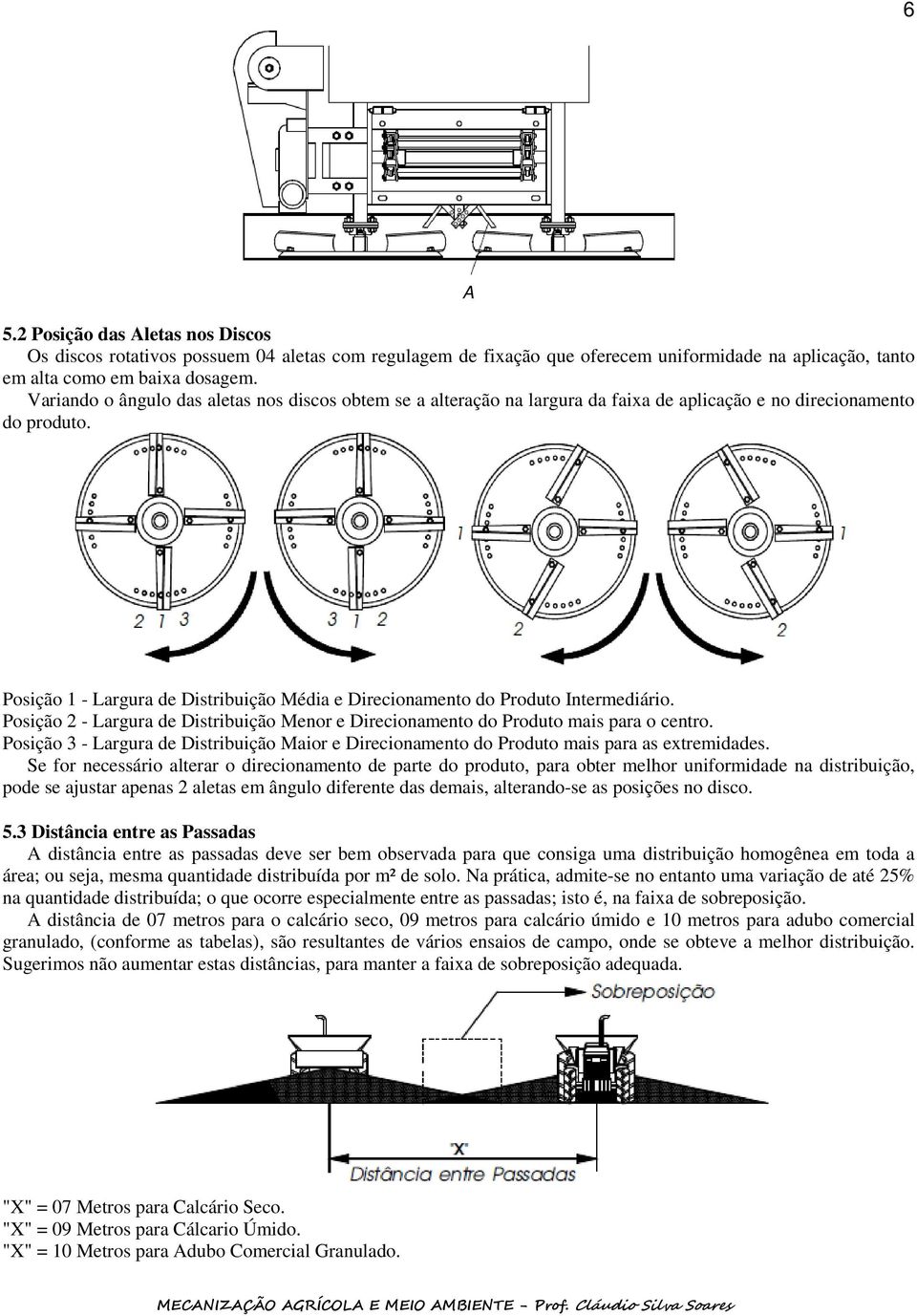 A Posição 1 - Largura de Distribuição Média e Direcionamento do Produto Intermediário. Posição 2 - Largura de Distribuição Menor e Direcionamento do Produto mais para o centro.