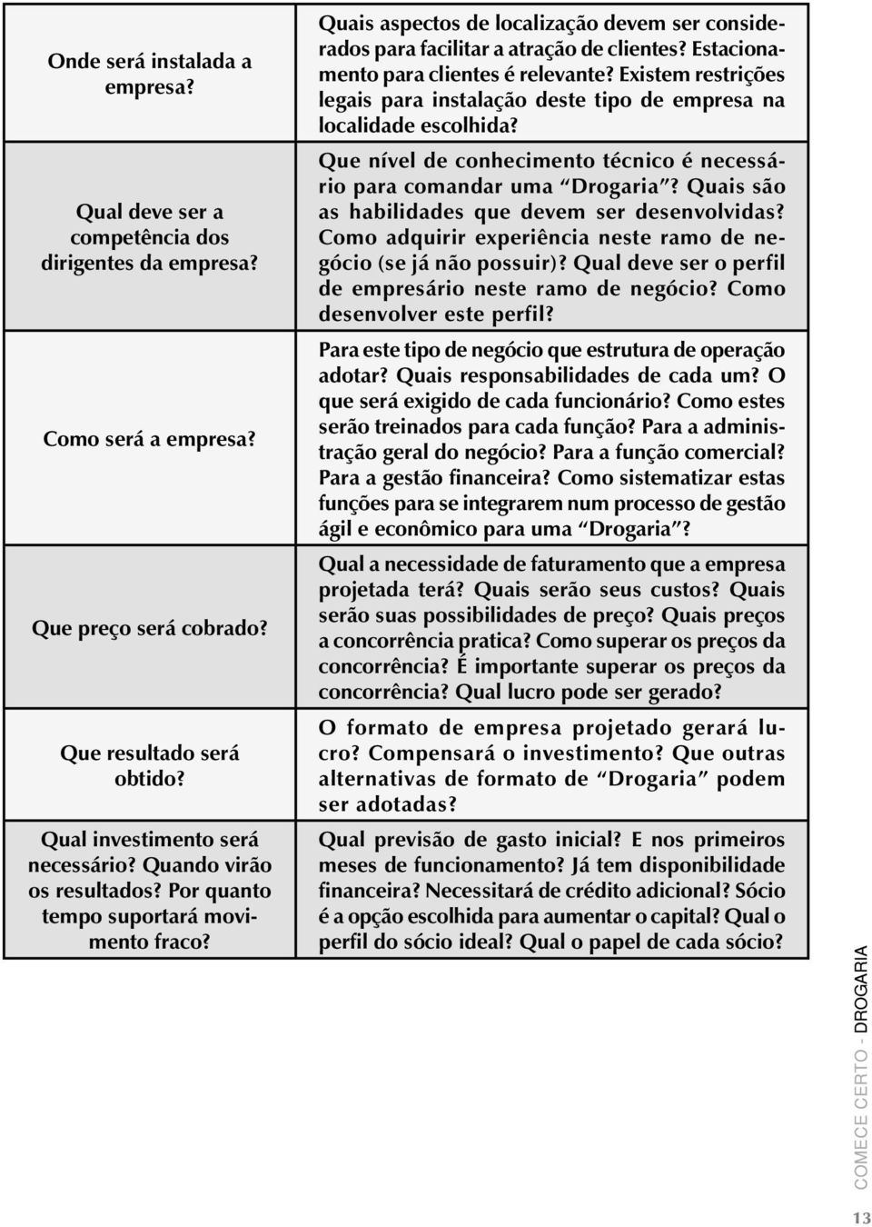 Estacionamento para clientes é relevante? Existem restrições legais para instalação deste tipo de empresa na localidade escolhida?