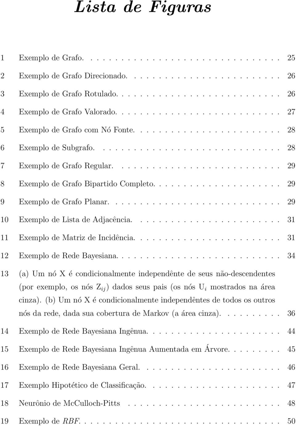 .......................... 29 8 Exemplo de Grafo Bipartido Completo..................... 29 9 Exemplo de Grafo Planar............................ 29 10 Exemplo de Lista de Adjacência.