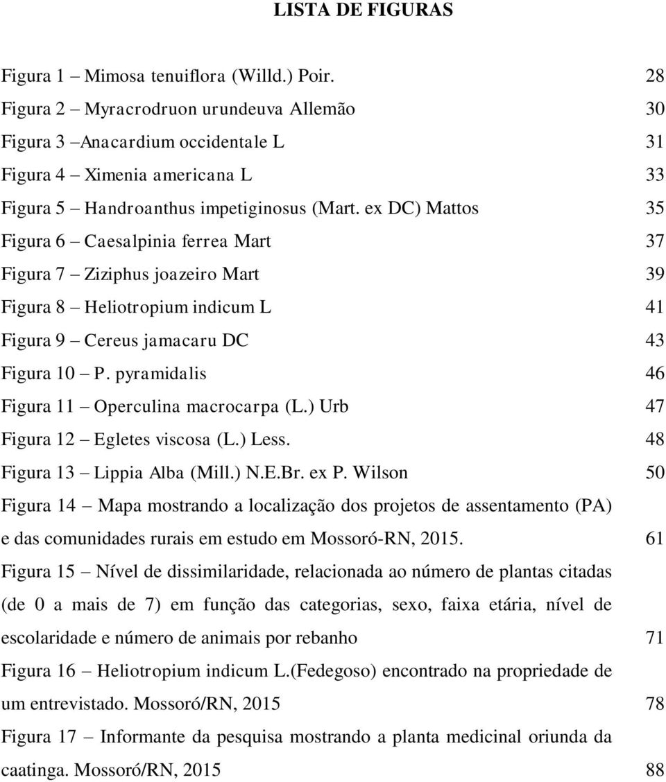 ex DC) Mattos 35 Figura 6 Caesalpinia ferrea Mart 37 Figura 7 Ziziphus joazeiro Mart 39 Figura 8 Heliotropium indicum L 41 Figura 9 Cereus jamacaru DC 43 Figura 10 P.