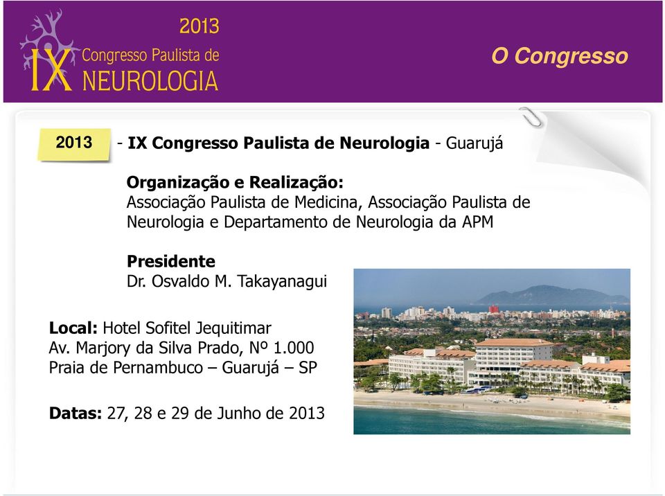 Departamento de Neurologia da APM Presidente Dr. Osvaldo M.