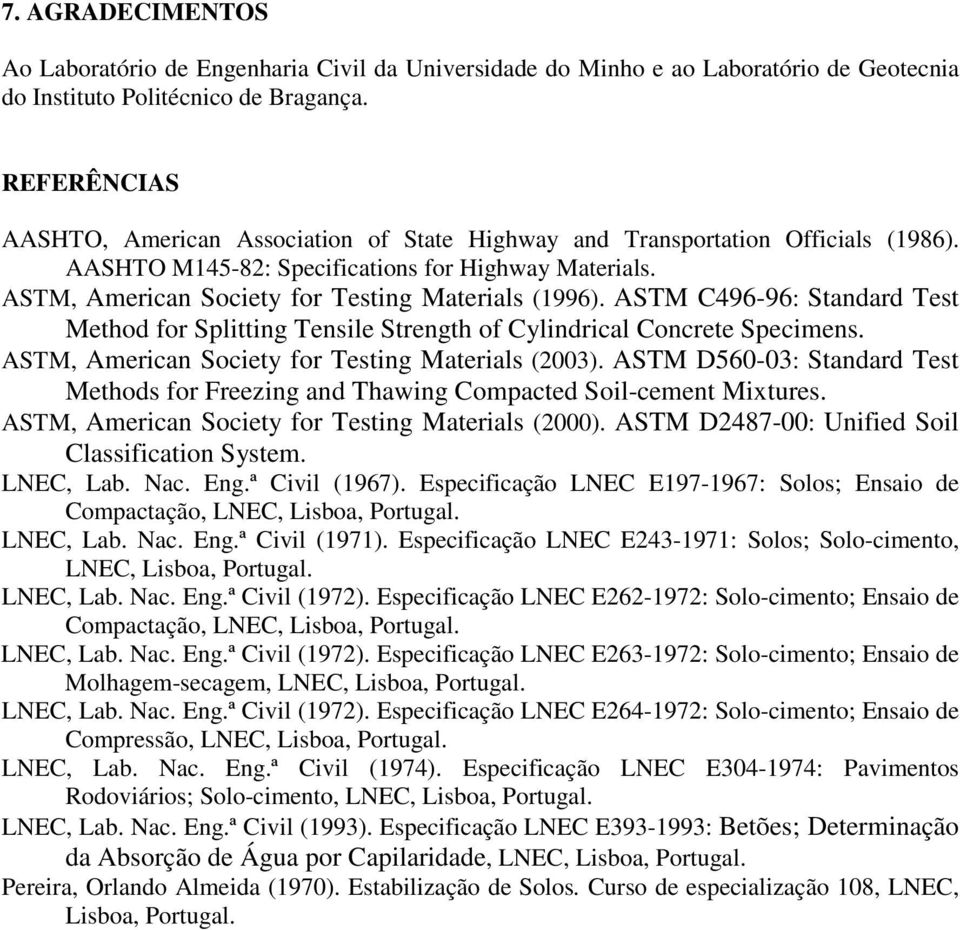 ASTM, American Society for Testing Materials (1996). ASTM C496-96: Standard Test Method for Splitting Tensile Strength of Cylindrical Concrete Specimens.