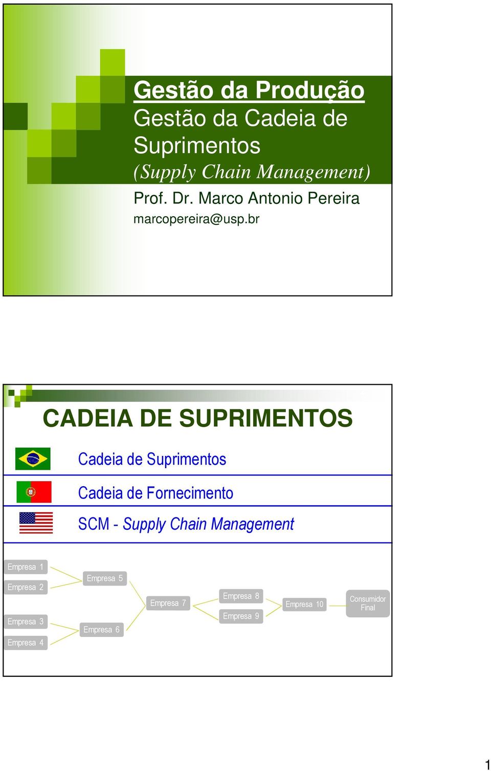 br CADEIA DE SUPRIMENTOS 2 Cadeia de Suprimentos Cadeia de Fornecimento SCM - Supply