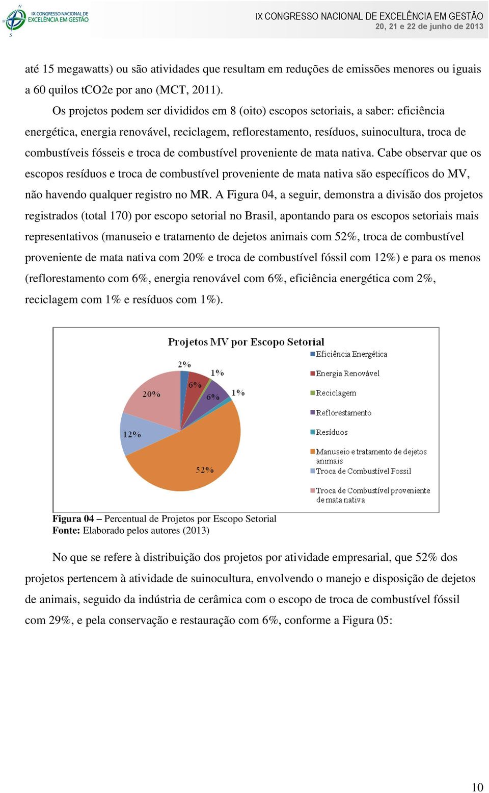 troca de combustível proveniente de mata nativa. Cabe observar que os escopos resíduos e troca de combustível proveniente de mata nativa são específicos do MV, não havendo qualquer registro no MR.