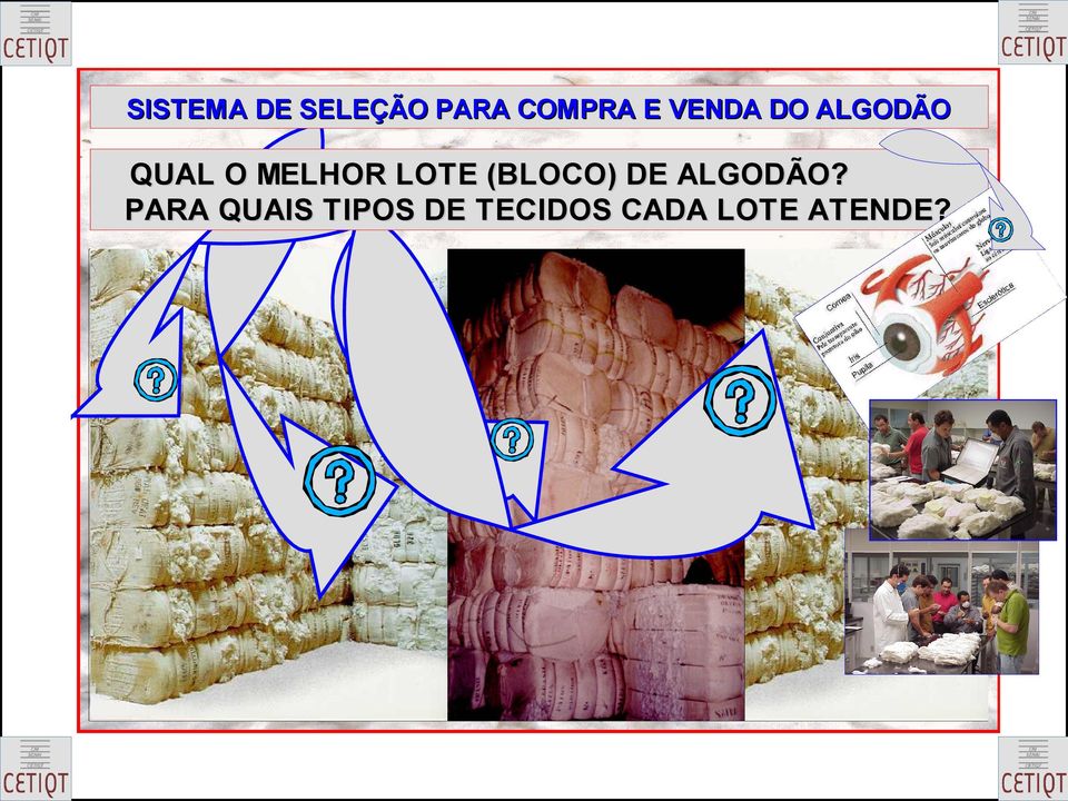 (BLOCO) DE ALGODÃO?