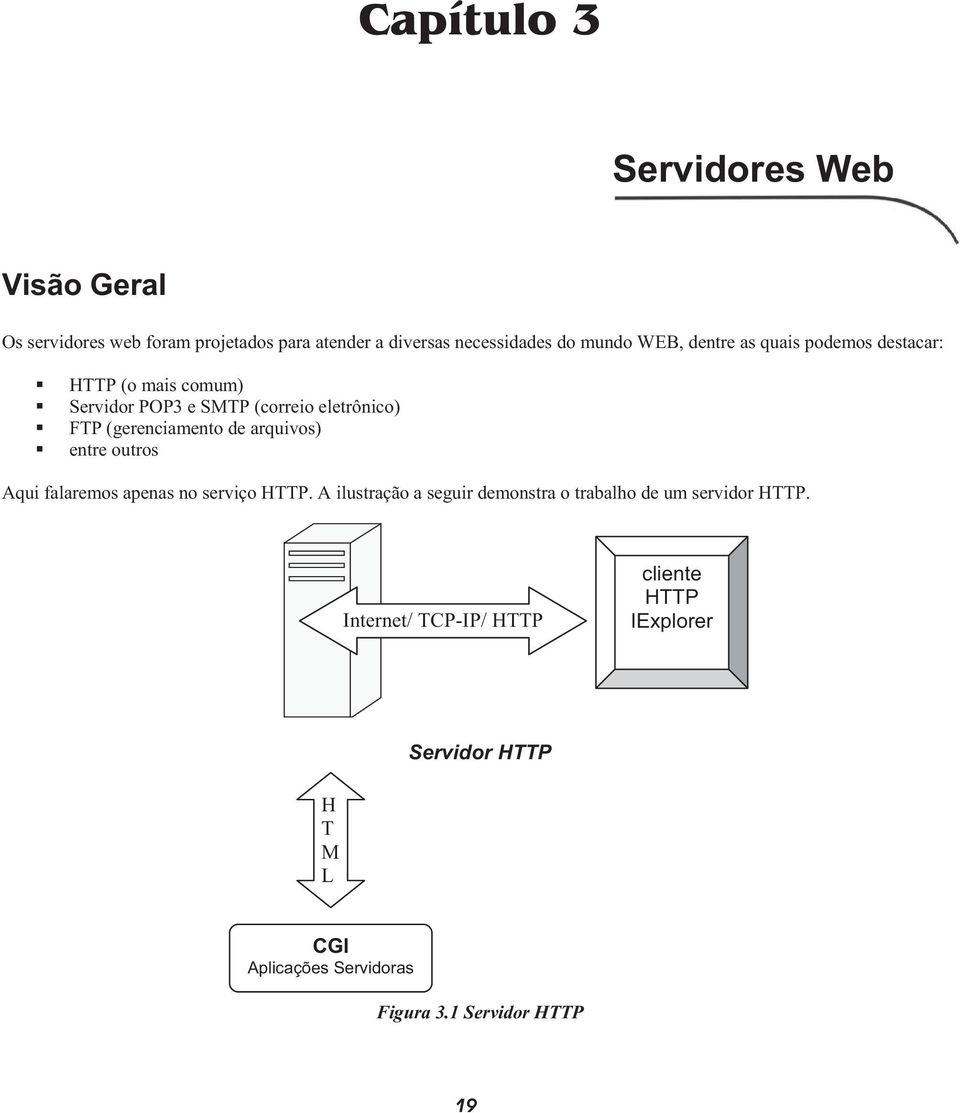 (gerenciamento de arquivos) entre outros Aqui falaremos apenas no serviço HTTP.