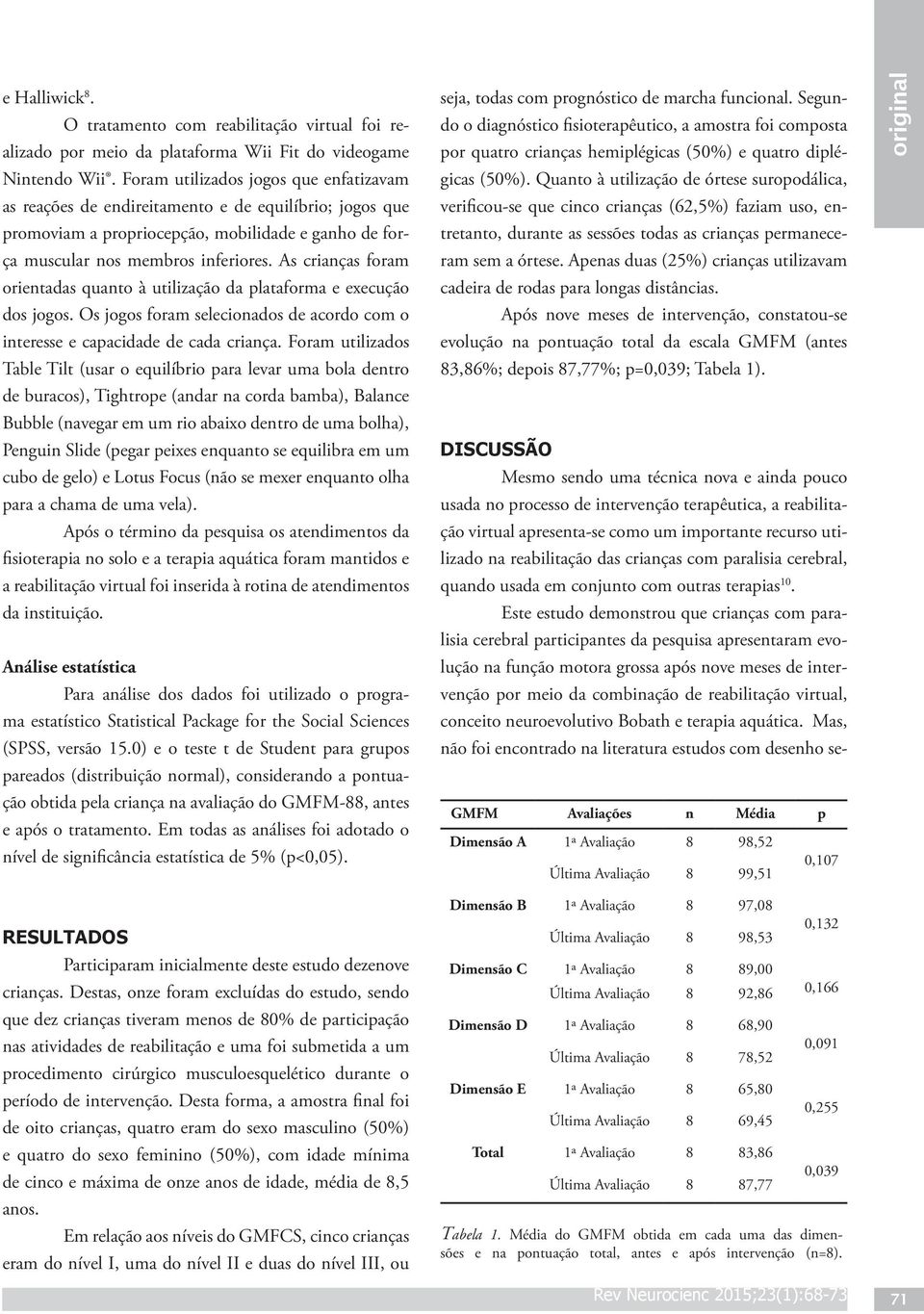 As crianças foram orientadas quanto à utilização da plataforma e execução dos jogos. Os jogos foram selecionados de acordo com o interesse e capacidade de cada criança.