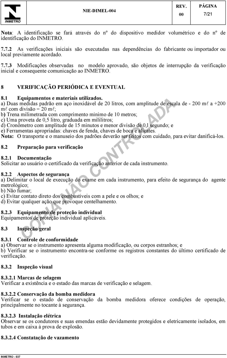 1 Equipamentos e materiais utilizados.