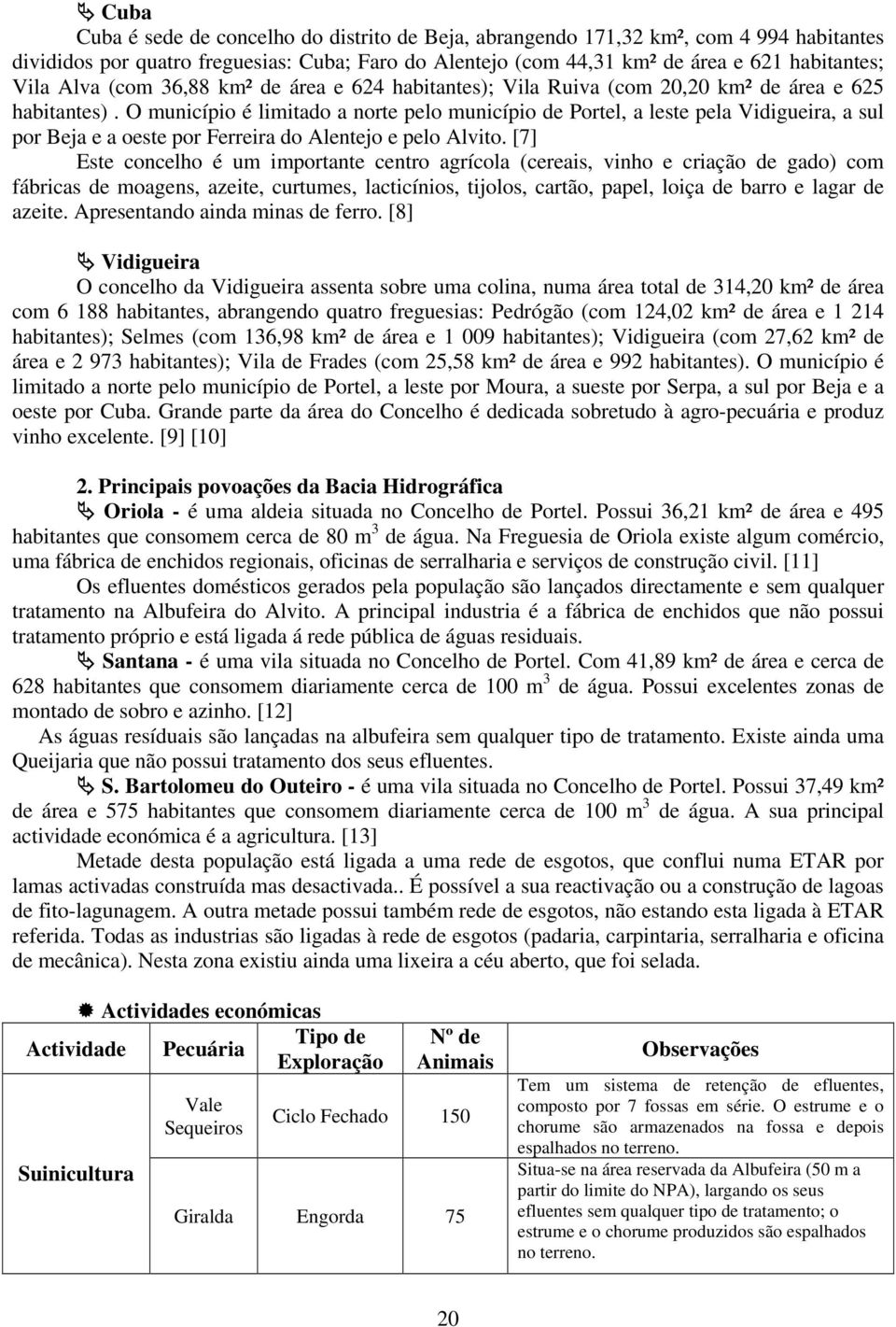 O município é limitado a norte pelo município de Portel, a leste pela Vidigueira, a sul por Beja e a oeste por Ferreira do Alentejo e pelo Alvito.