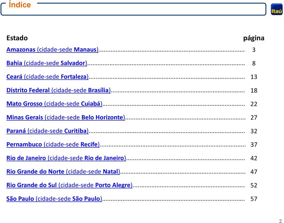.. 27 Paraná (cidade-sede Curitiba)... 32 Pernambuco (cidade-sede Recife)... 37 Rio de Janeiro (cidade-sede Rio de Janeiro).