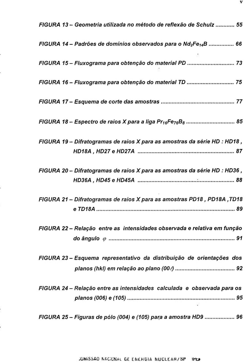 ..77 FIGURA 18 - Espectro de raios Xpara a liga Pr-ieFejeBs 85 FIGURA 19 - Difratogramas de raios X para as amostras da série HD : HD18, HD18A, HD27 e HD27A 87 FIGURA 20 - Difratogramas de raios X