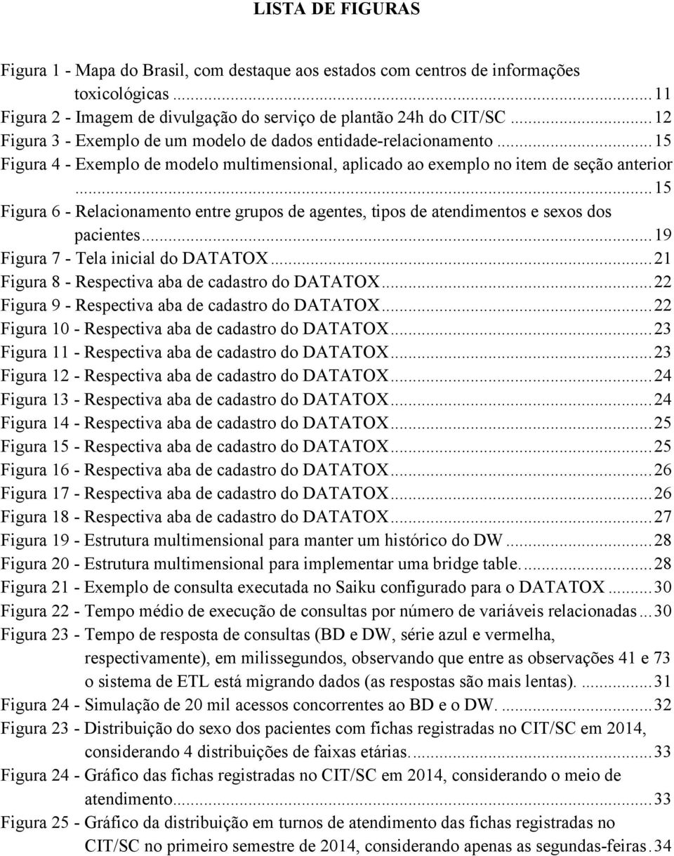 .. 15 Figura 6 - Relacionamento entre grupos de agentes, tipos de atendimentos e sexos dos pacientes... 19 Figura 7 - Tela inicial do DATATOX... 21 Figura 8 - Respectiva aba de cadastro do DATATOX.