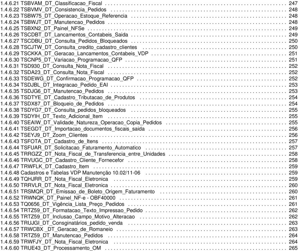 .................................................................... 249 1.4.6.26 TSCDBT_DT_Lancamentos_Contabeis_Saida...................................................... 249 1.4.6.27 TSCDBU_DT_Consulta_Pedidos_Bloqueados.