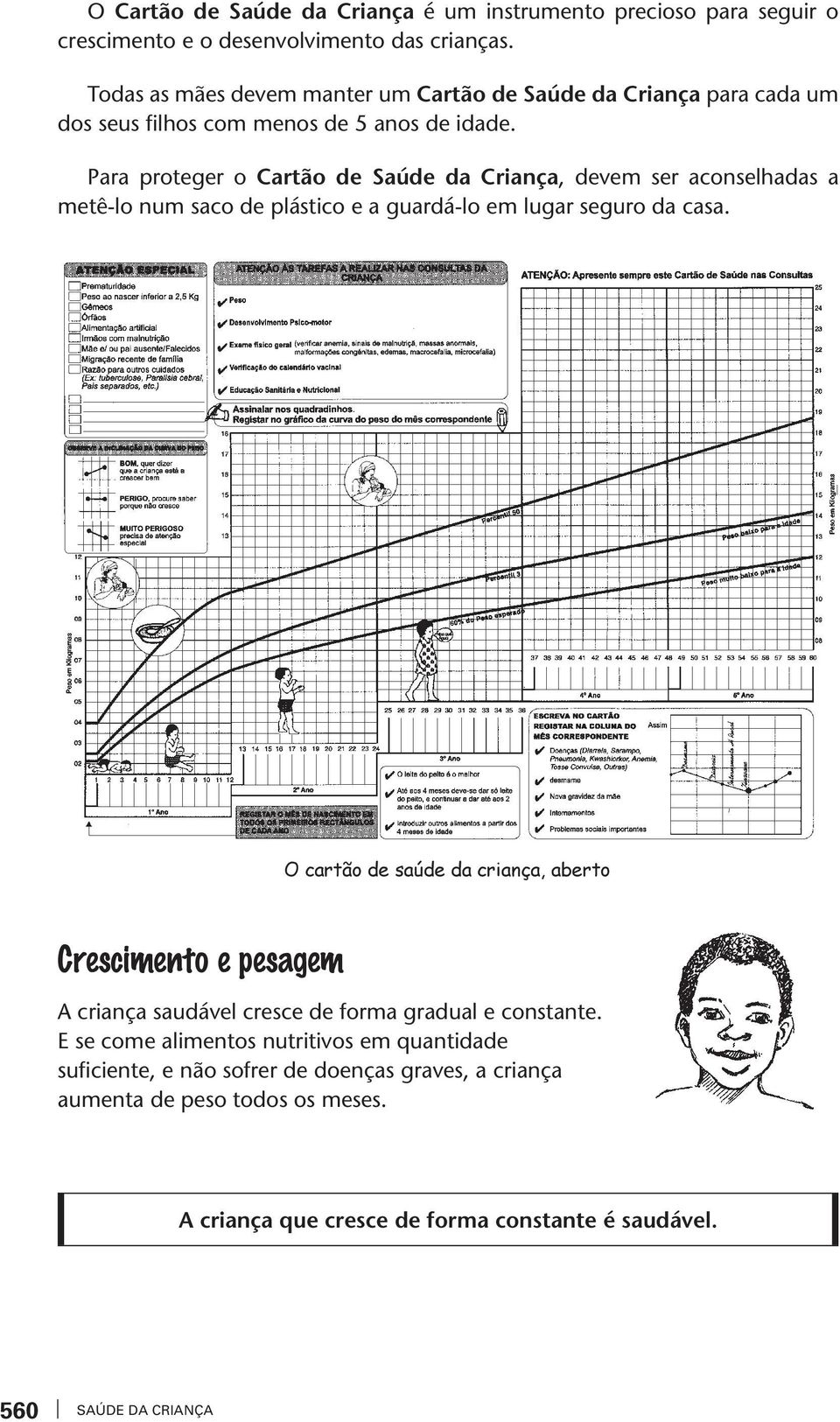 Para proteger o Cartão de Saúde da Criança, deem ser aconselhadas a metê-lo num saco de plástico e a guardá-lo em lugar seguro da casa.