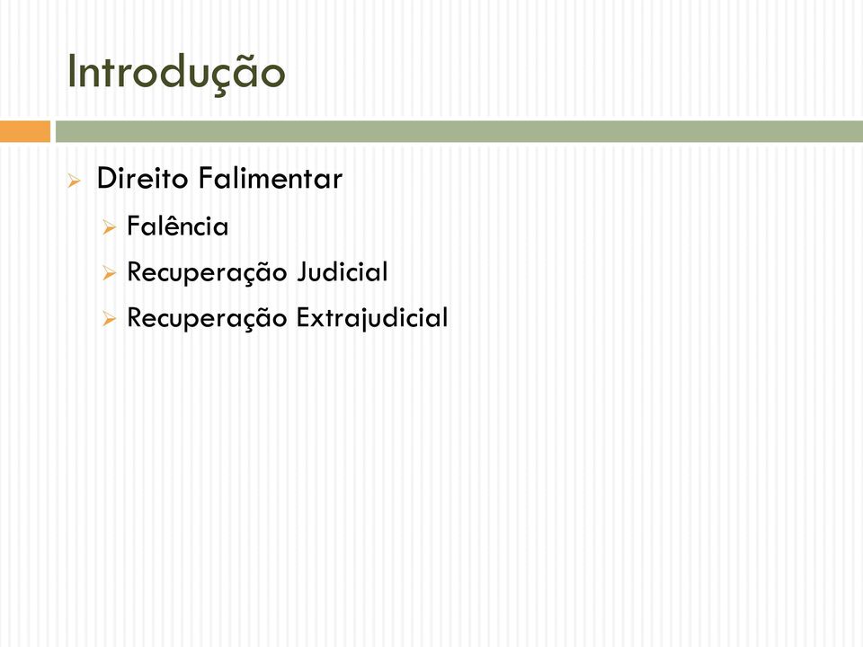 Recuperação Judicial