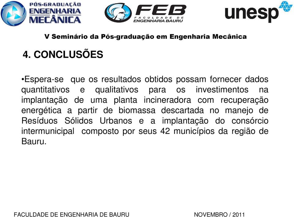 recuperação energética a partir de biomassa descartada no manejo de Resíduos Sólidos