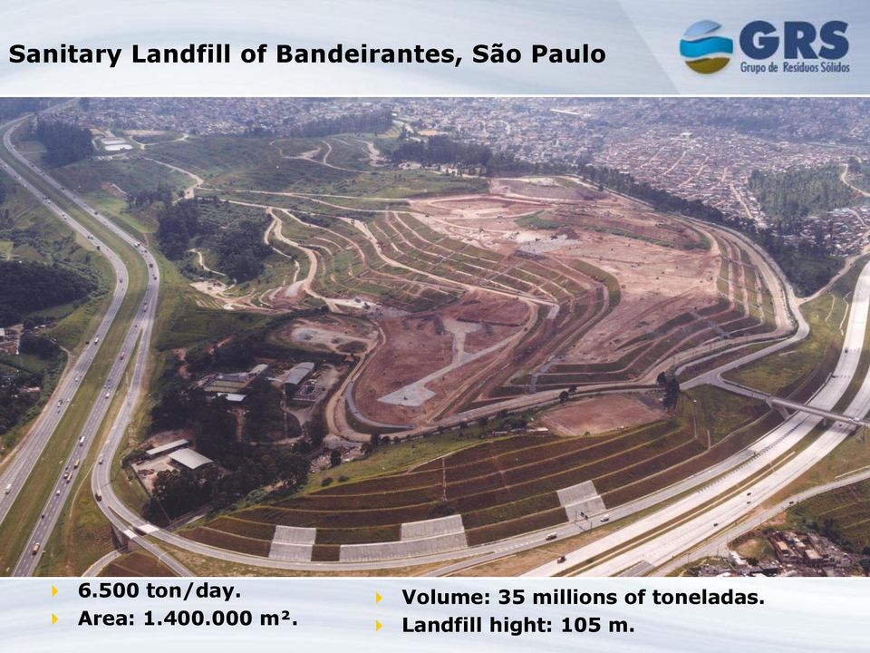 500 ton/day. Area: 1.400.000 m².