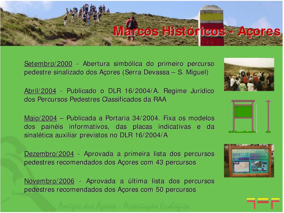 Fixa os modelos dos painéis is informativos, das placas indicativas e da sinalética auxiliar previstos no DLR 16/2004/A Dezembro/2004 - Aprovada a