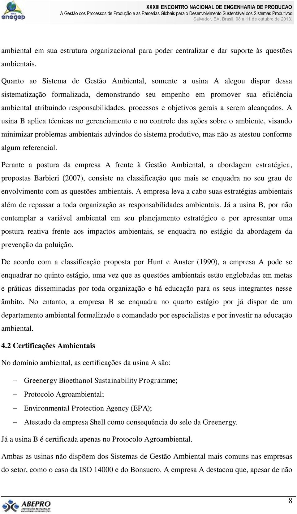 processos e objetivos gerais a serem alcançados.