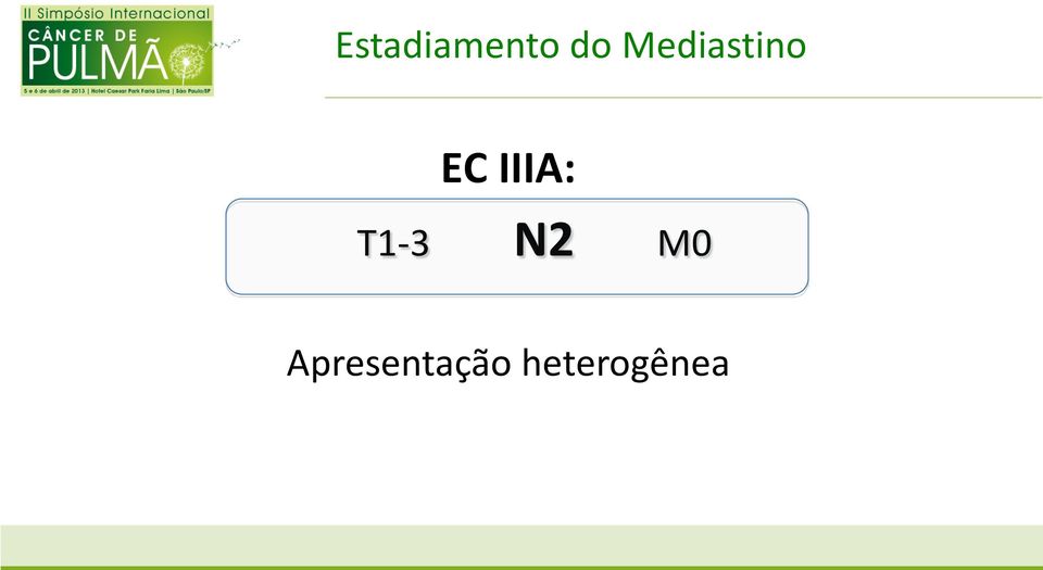 IIIA: T1-3 N2 M0